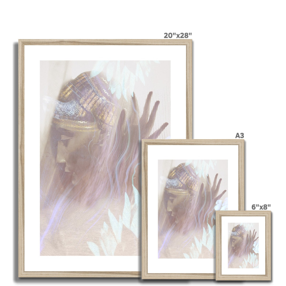 Queen Nefertiti Framed & Mounted Print - Starseed Designs Inc.