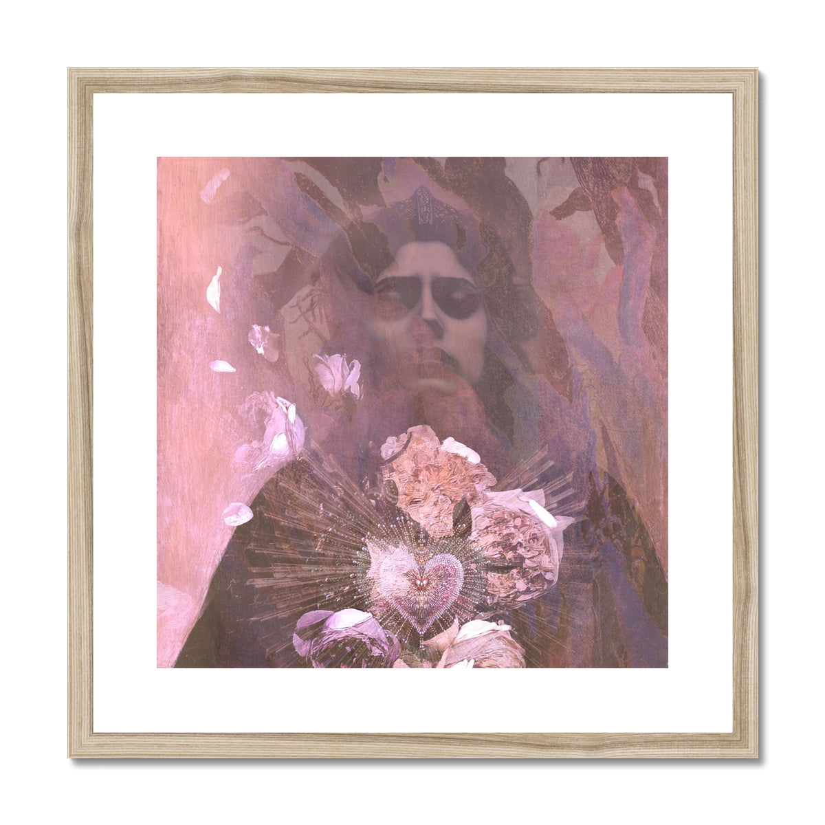My Petal Heart Framed & Mounted Print - Starseed Designs Inc.