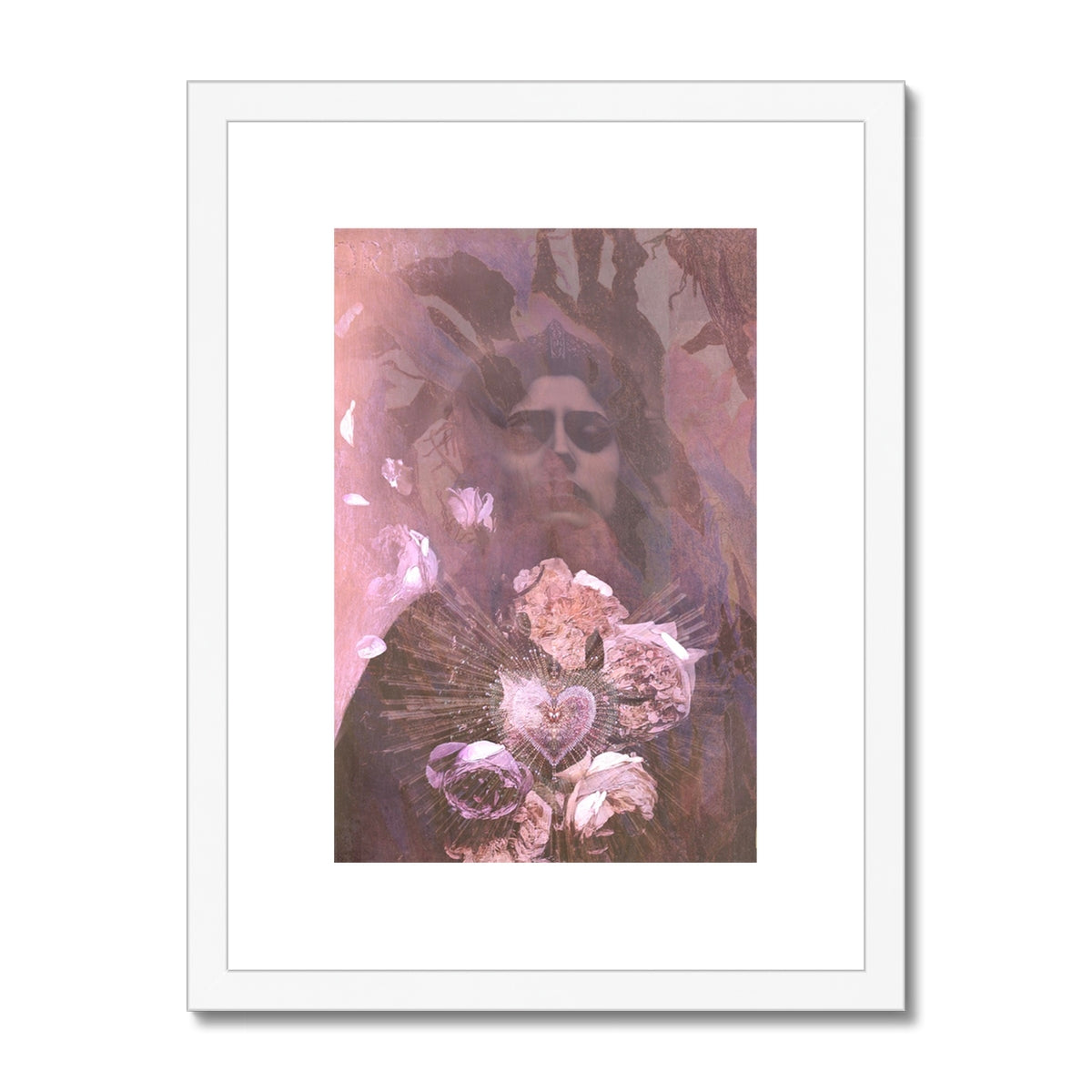 My Petal Heart Framed & Mounted Print - Starseed Designs Inc.