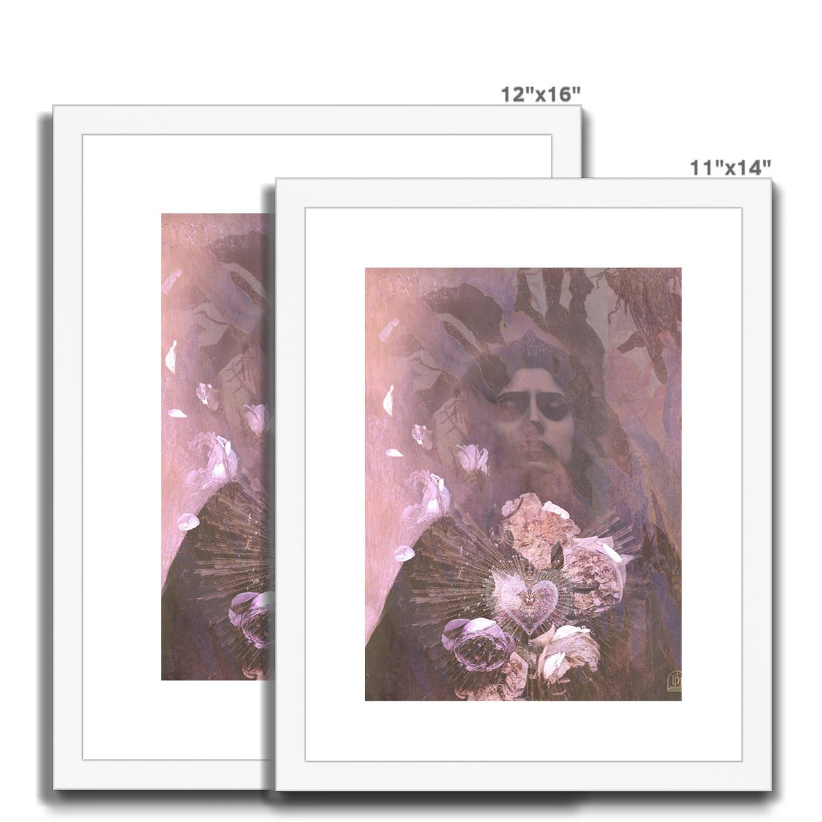 My Petal Heart Framed & Mounted Print - Starseed Designs Inc.