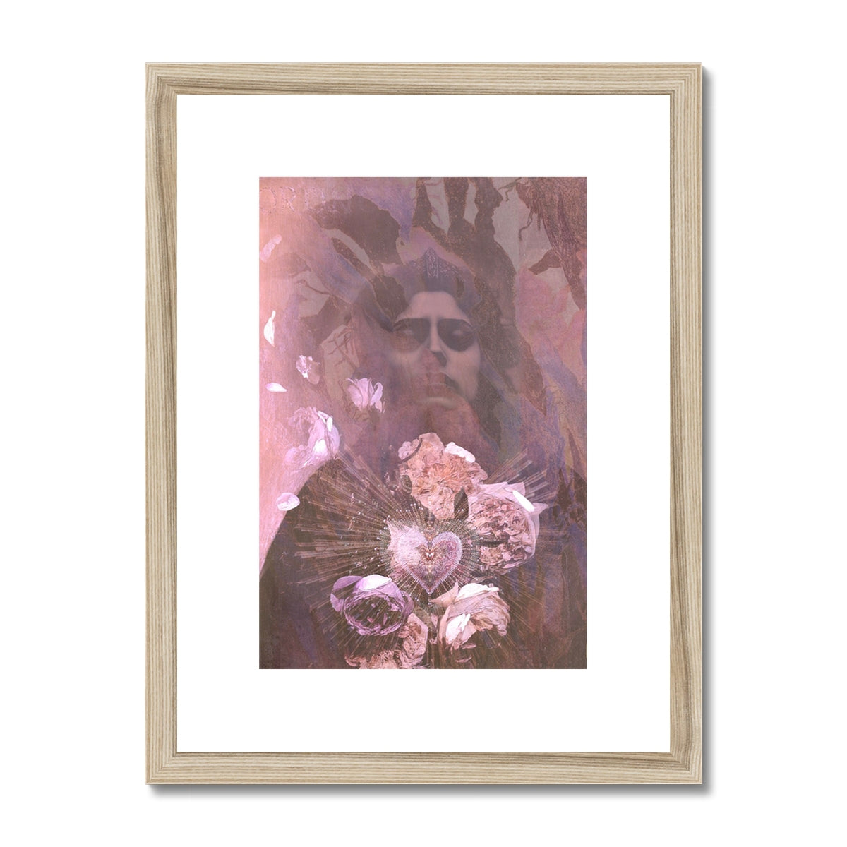 My Petal Heart Framed & Mounted Print - Starseed Designs Inc.