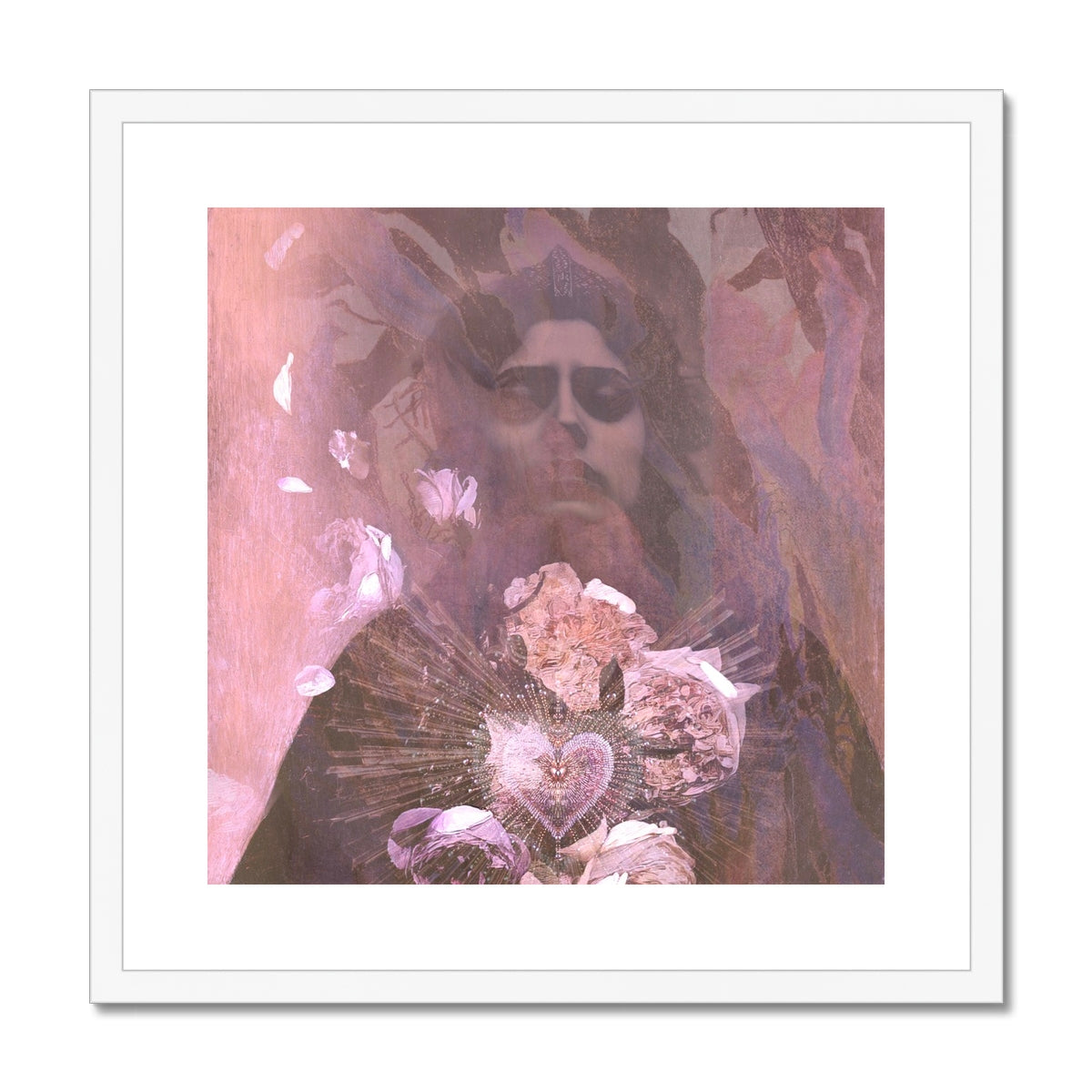 My Petal Heart Framed & Mounted Print - Starseed Designs Inc.