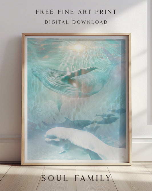 Ocean Dreams Oracle – Digital Art Print Set Gift - Starseed Designs Inc.