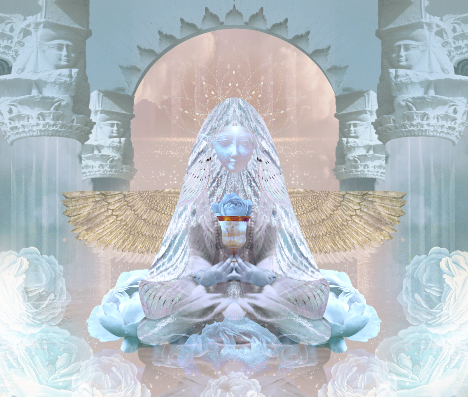 Temple of Hathor Tapestry - Starseed Designs Inc.