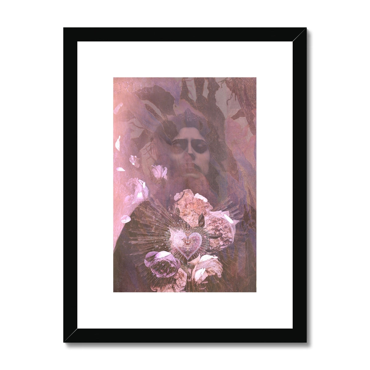 My Petal Heart Framed & Mounted Print - Starseed Designs Inc.
