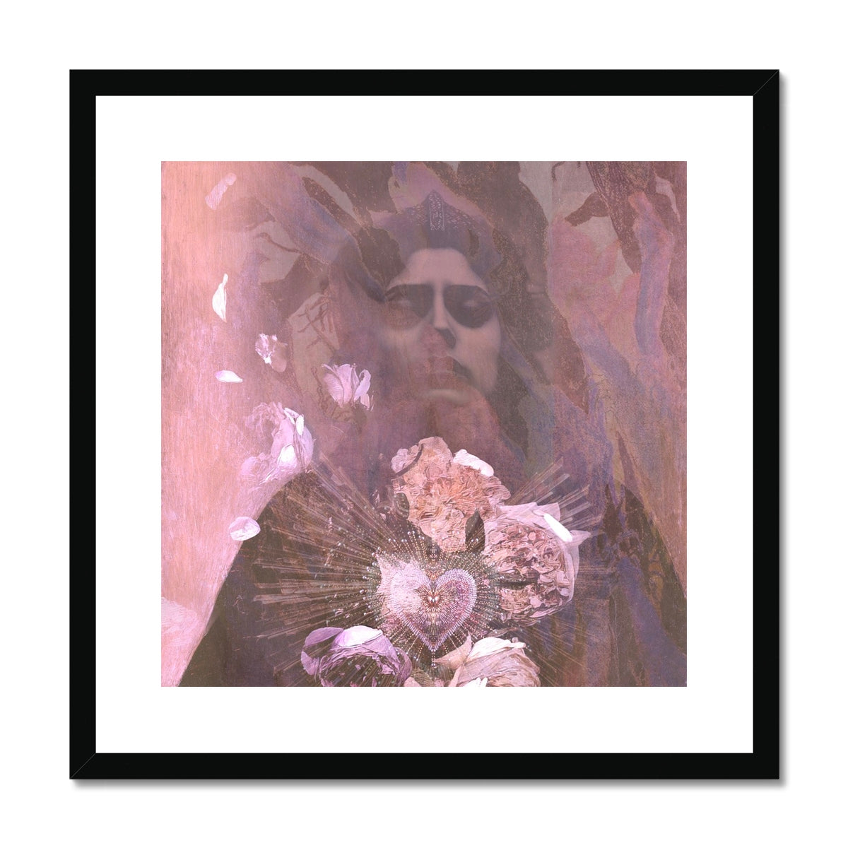 My Petal Heart Framed & Mounted Print - Starseed Designs Inc.