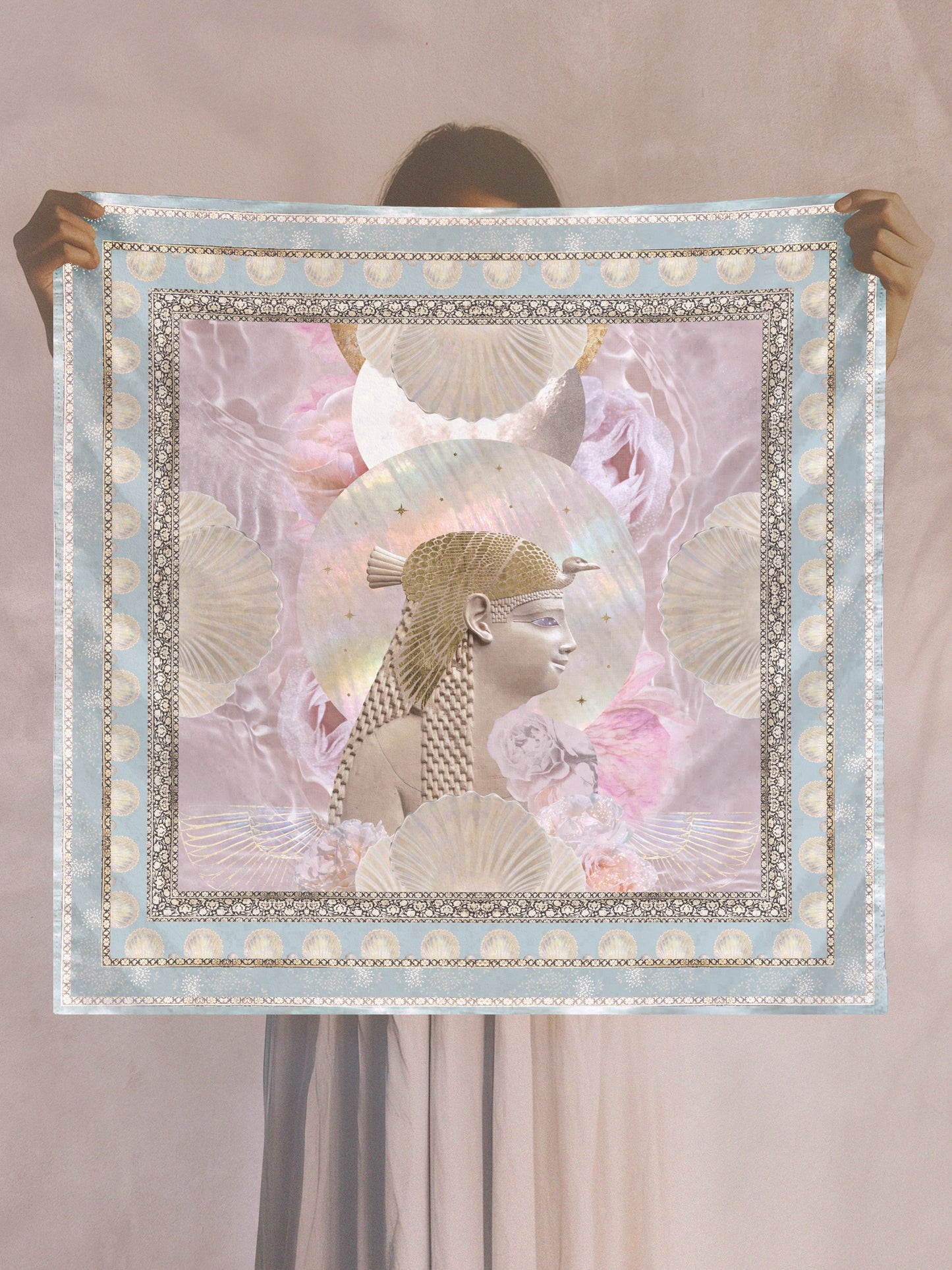 GODDESS DREAMS SILK CREPE SCARF - Starseed Designs Inc.