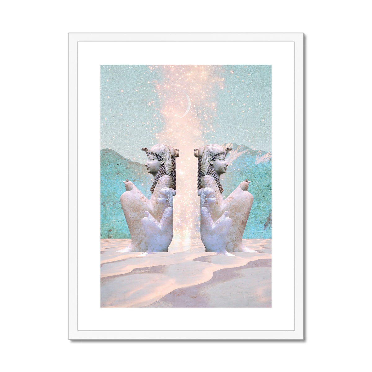 Hathor Dreams Framed & Mounted Print - Starseed Designs Inc.
