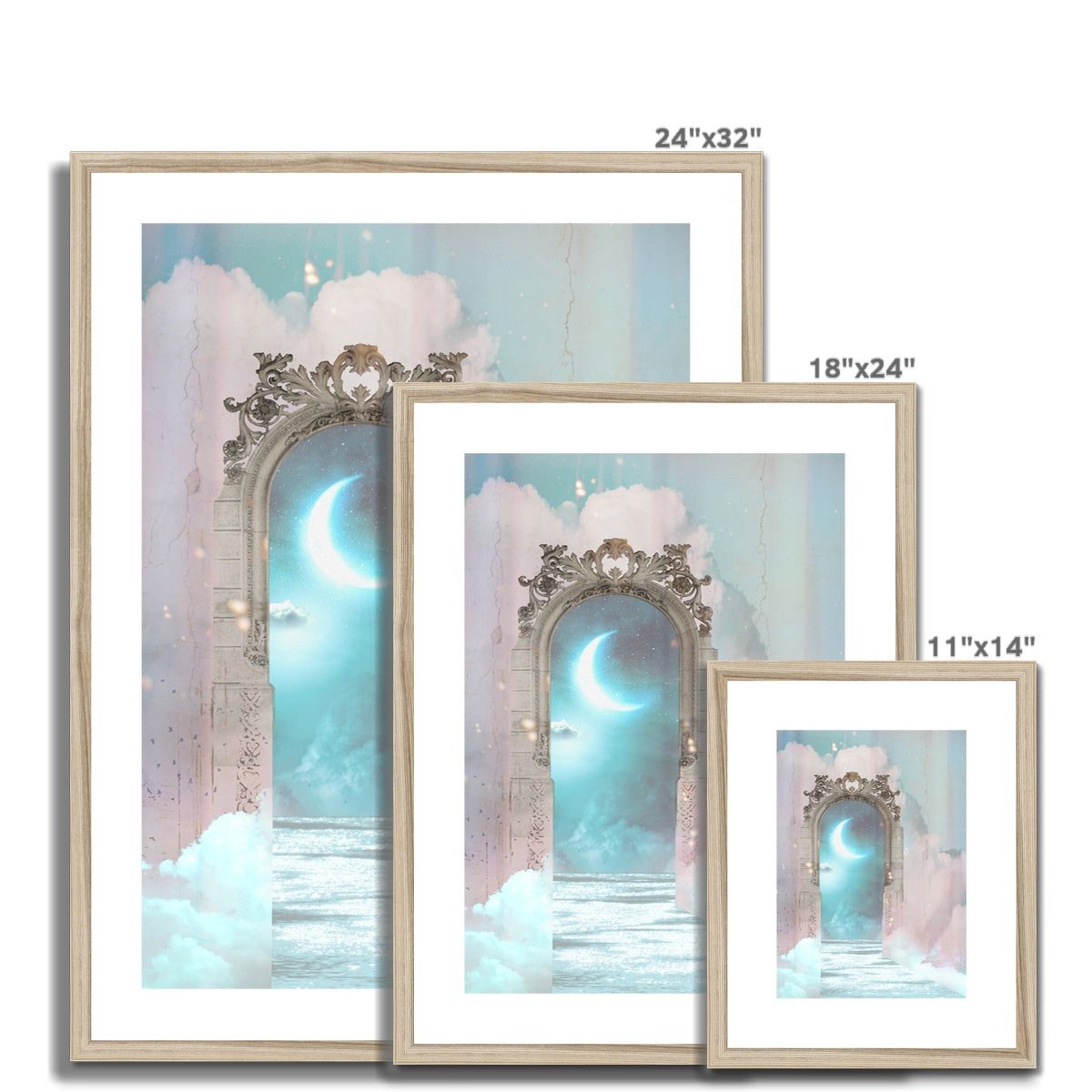 Luna  Framed & Mounted Print - Starseed Designs Inc.